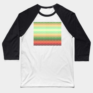 Yellow Orange Red Green Quatrfoil Baseball T-Shirt